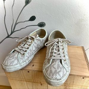 Michael Kors MK Lace up Sneakers Sz 8